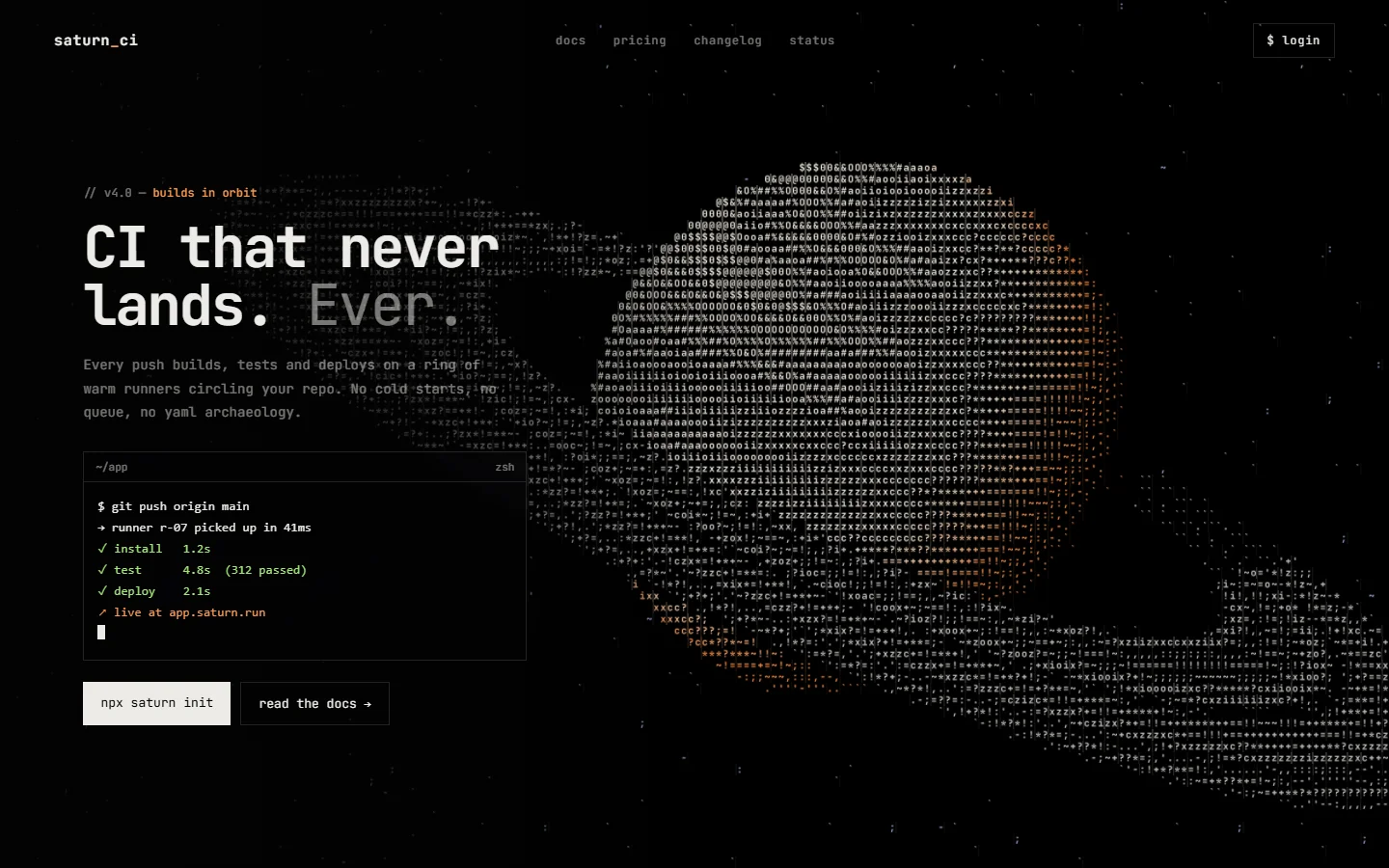 Orbit ASCII — website preview