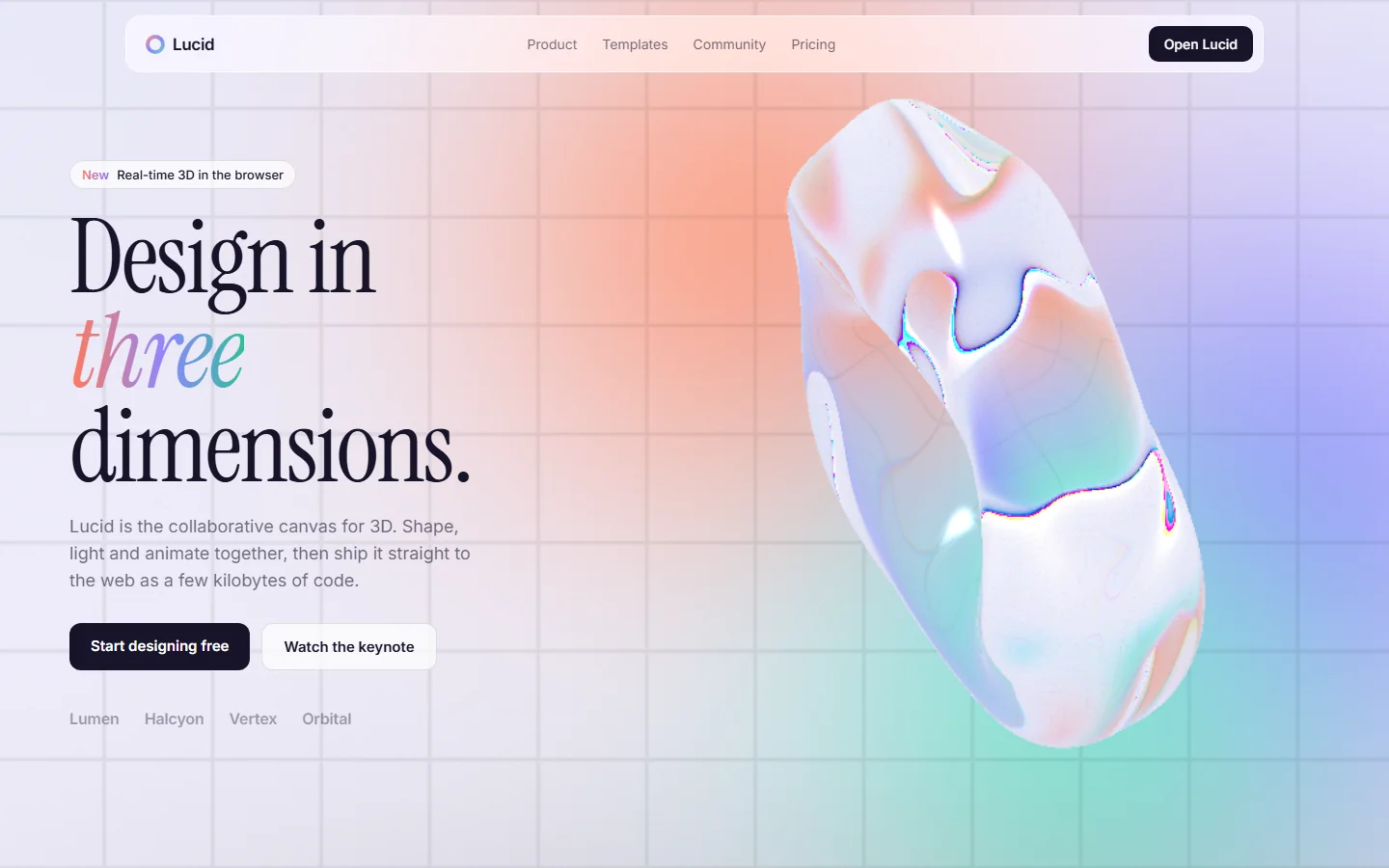 Prism Glass — website preview