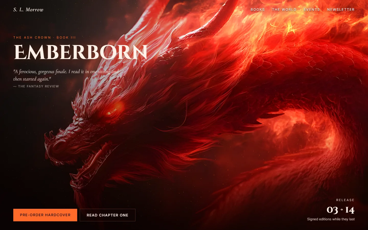 Red Dragon — website preview