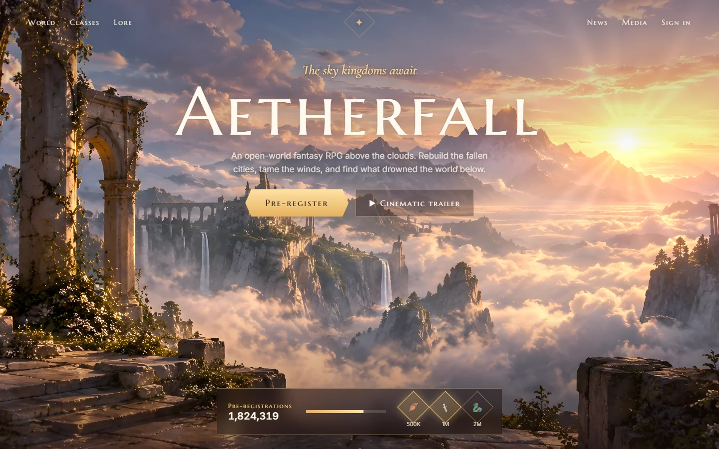 Ruins — website preview