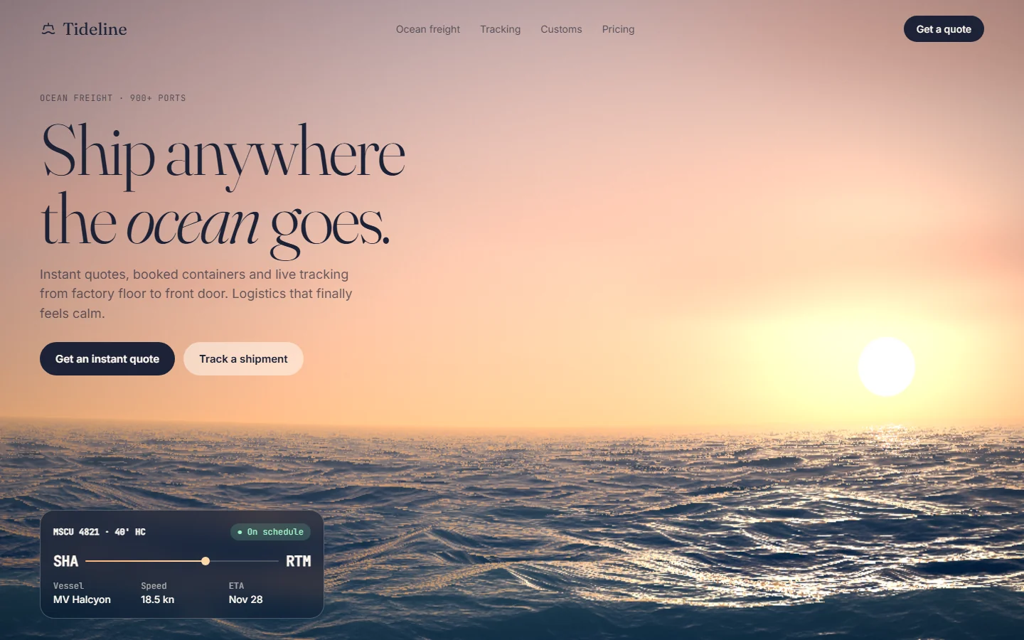 Seascape — website preview