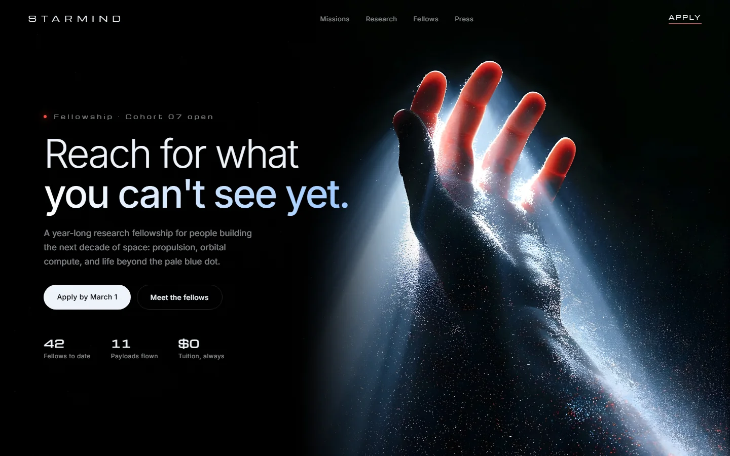 Starmind — website preview