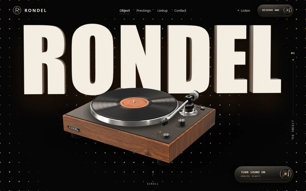 Rondel One — website preview